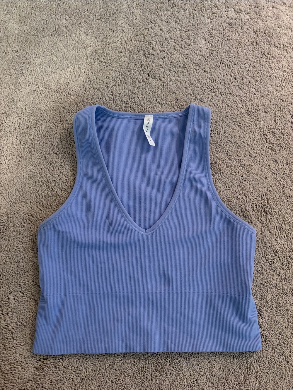 Athleta Aurora Cropped Rib Tank top